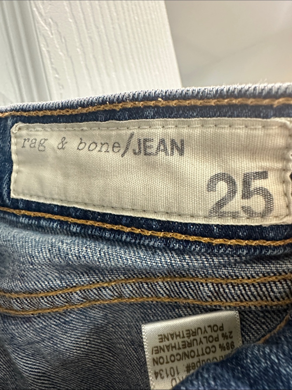 rag & bone Women's Blue Skinny Jeans - Picture 3 of 6